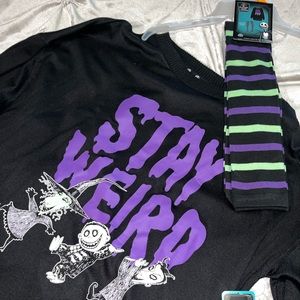 Disney 2 Piece The Night Before Christmas sweater dress. 💜🖤💚